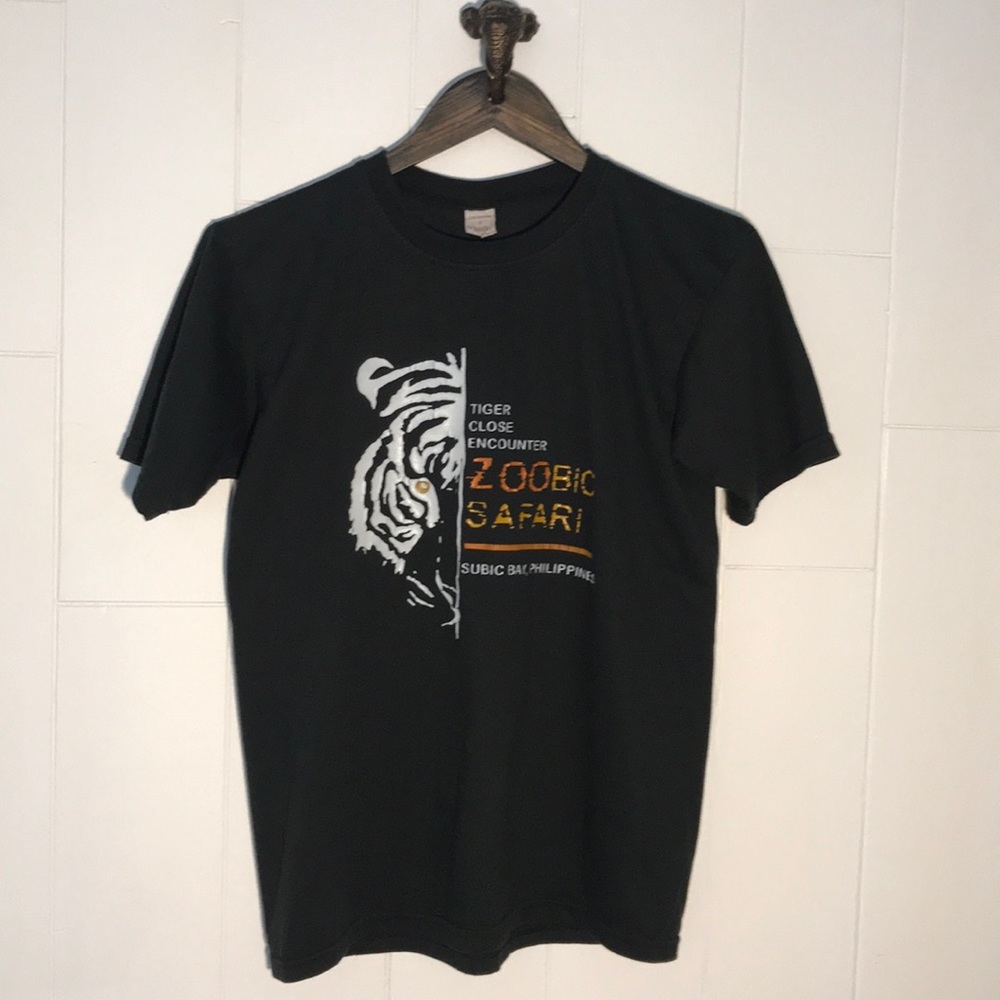 (2) Vintage tiger shirt, Philippines zoo.